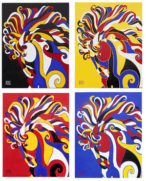 Warhol Horses Tao of Quatre Pas